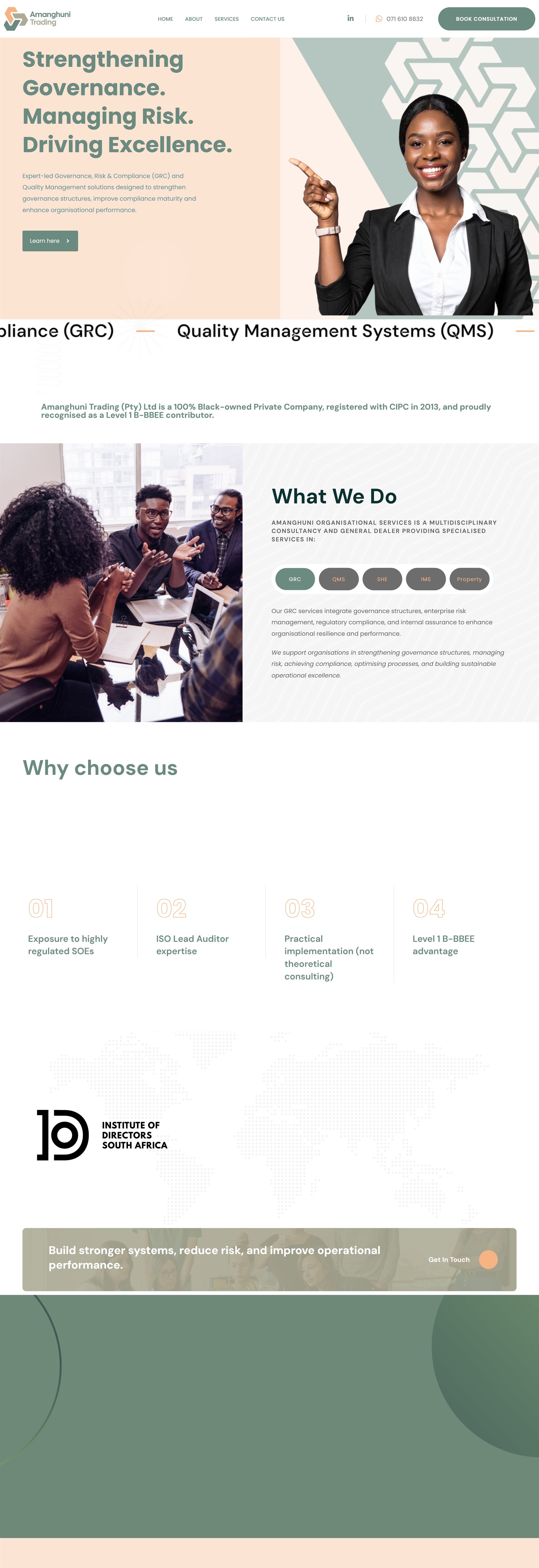 Amanghuni Services website